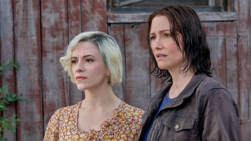 Bianca Melchior and Chyler Leigh in The Way Home