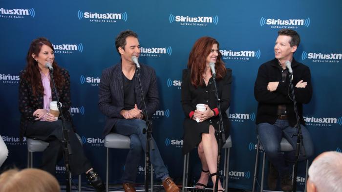 Will & Grace cast, Megan Mullally, Erik McCormack, Debra Messing and Sean Hayes