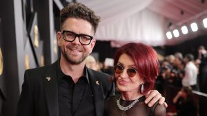 Jack Osbourne and Sharon Osbourne.