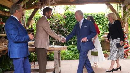 Sir David Beckham Meets King Charles & Queen Camilla as Rose Is Named After the Soccer Superstar