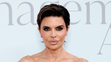 Lisa Rinna Sparks a Buzz with Bleach Blonde Bouffant that Channels the Oldest Model in the Business
