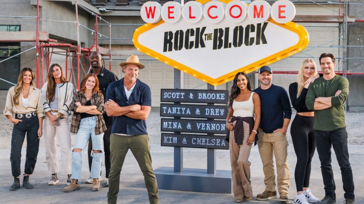 Ty Pennington with the cast of Rock the Block season 7