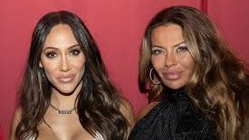 Melissa Gorga and Dolores Catania pose together at a Bravo event.