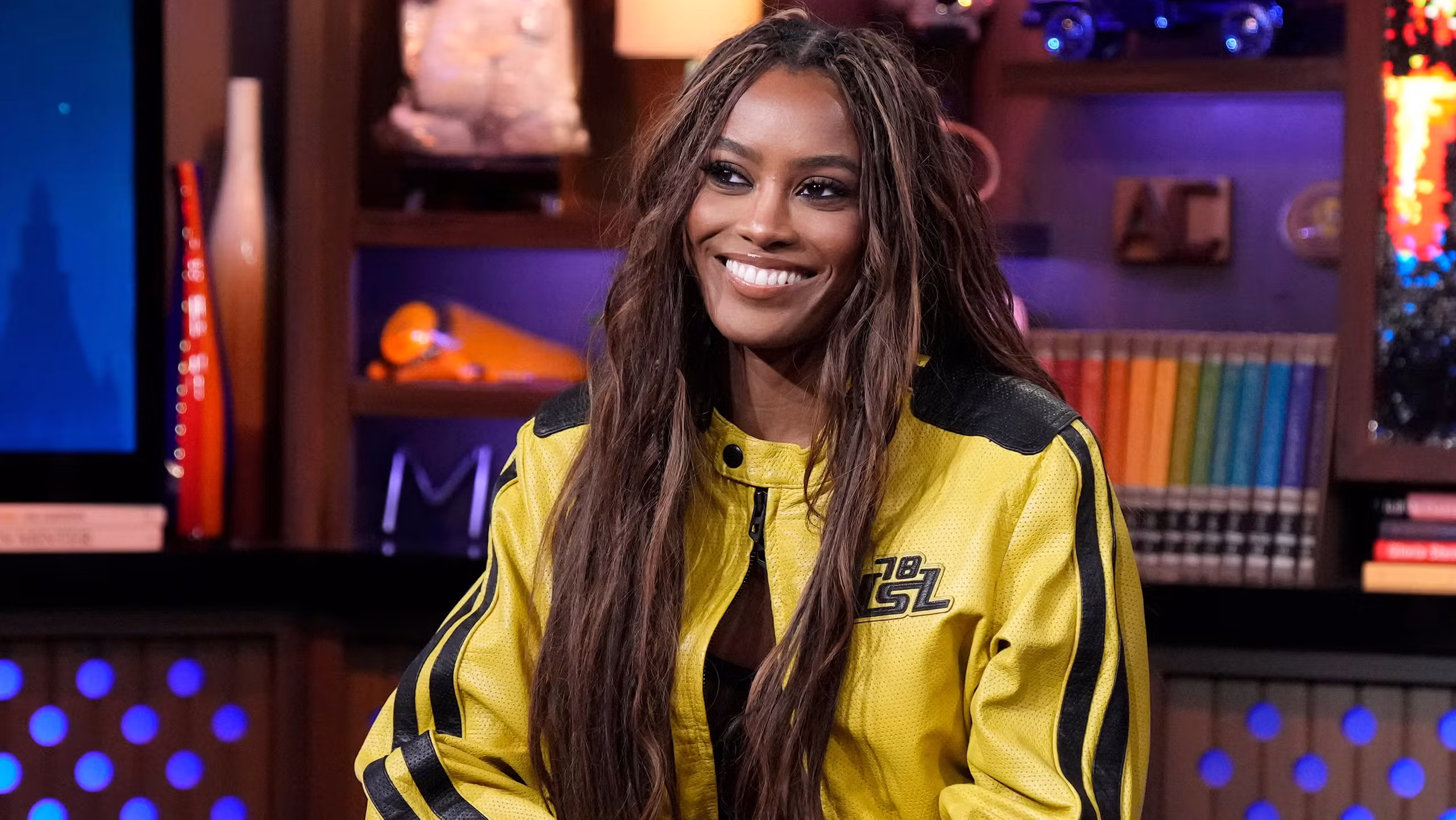 Summer House star Ciara Miller smiling during a Watch What Happens Live appearance