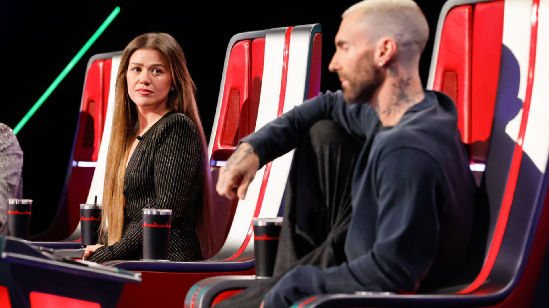 Kelly Clarkson and Adam Levine