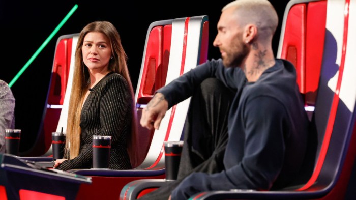 Kelly Clarkson and Adam Levine