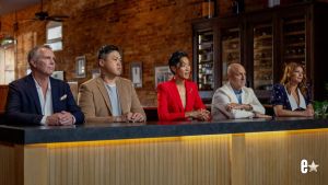 Carl Sobocinski, Shuai Wang, Kristen Kish, Tom Colicchio, Gail Simmons