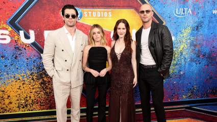 David Corenswet Acts Like a Real-Life Superman at ‘Supergirl’ Premiere