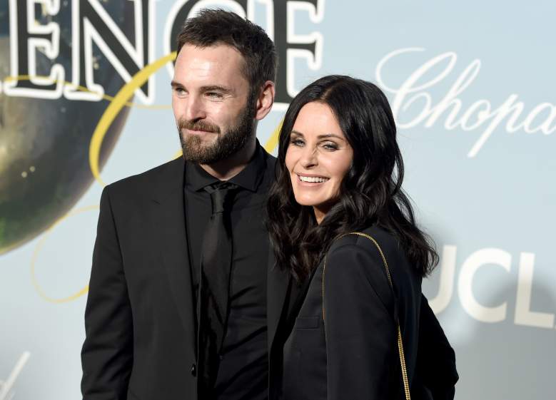 Johnny McDaid and Courteney Cox