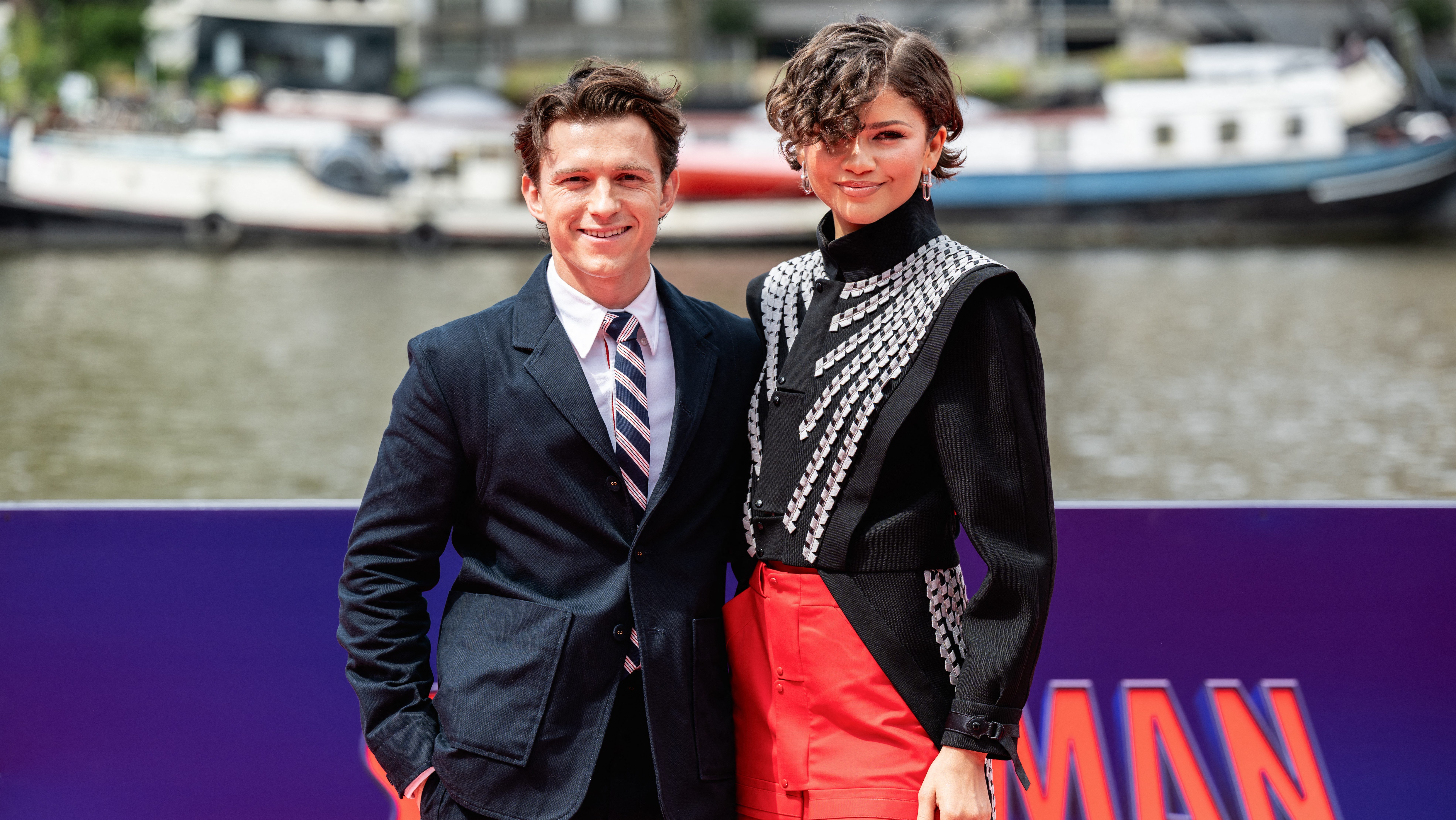 Tom Holland and Zendaya in Amsterdam.