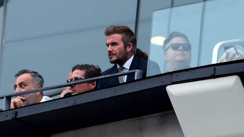 David Beckham at the England vs Panama match at the 2026 FIFA World Cup.