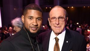 Usher and Clive Davis.
