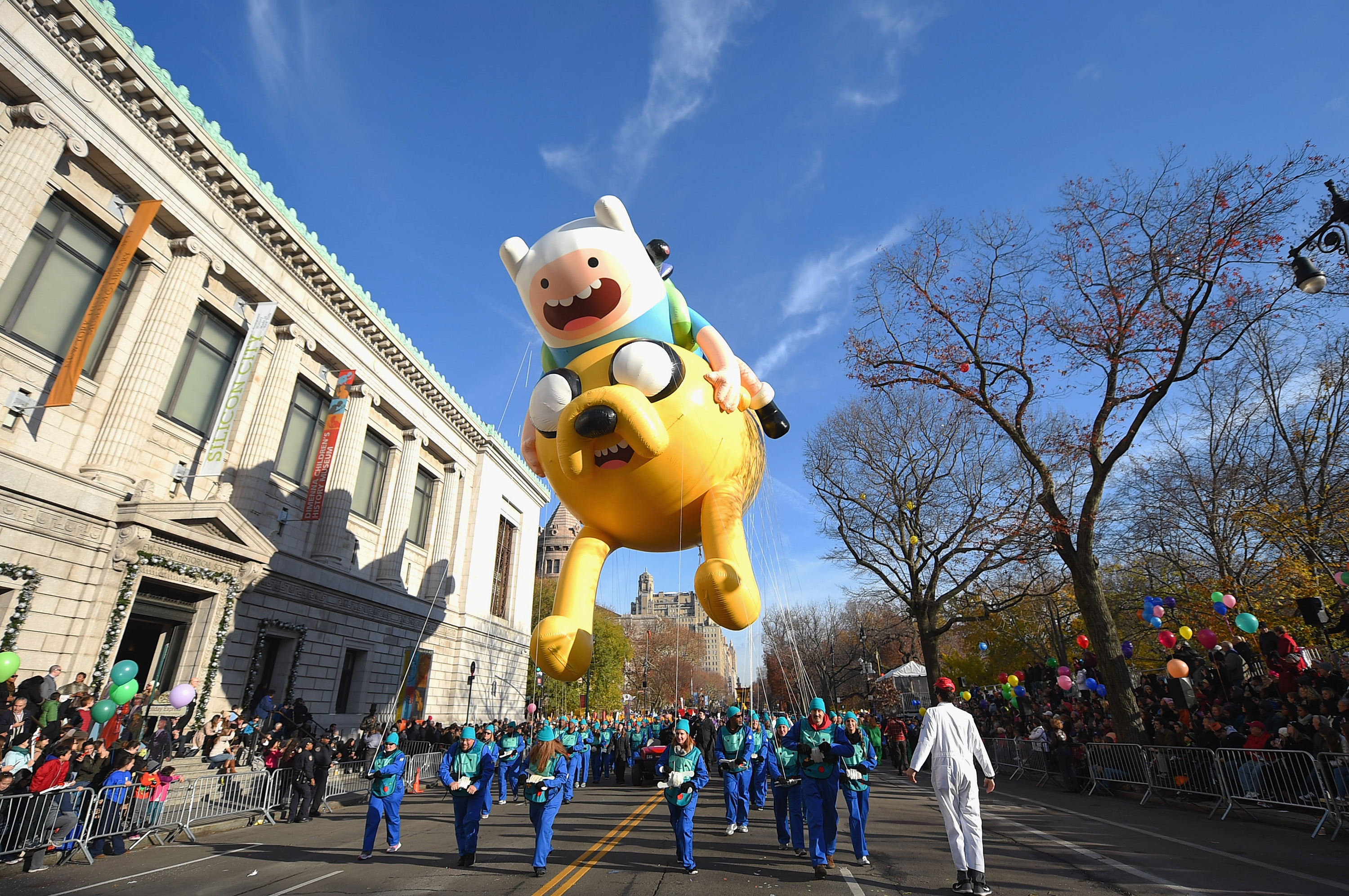 The Adventure Time balloon from the Macy's Day Parade