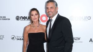 Kyle Richards and Mauricio Umansky attend Elton John AIDS Foundation's 31st annual academy awards viewing party on March 12, 2023