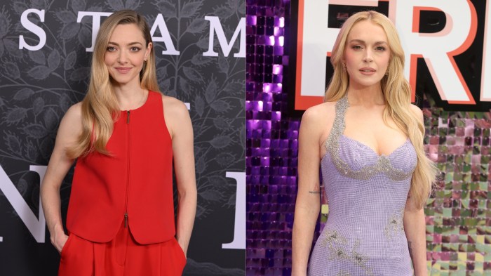 Lindsay Lohan and Amanda Seyfried