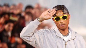 Pharrell Williams attends Louis Vuitton Show during Paris Fashion Week