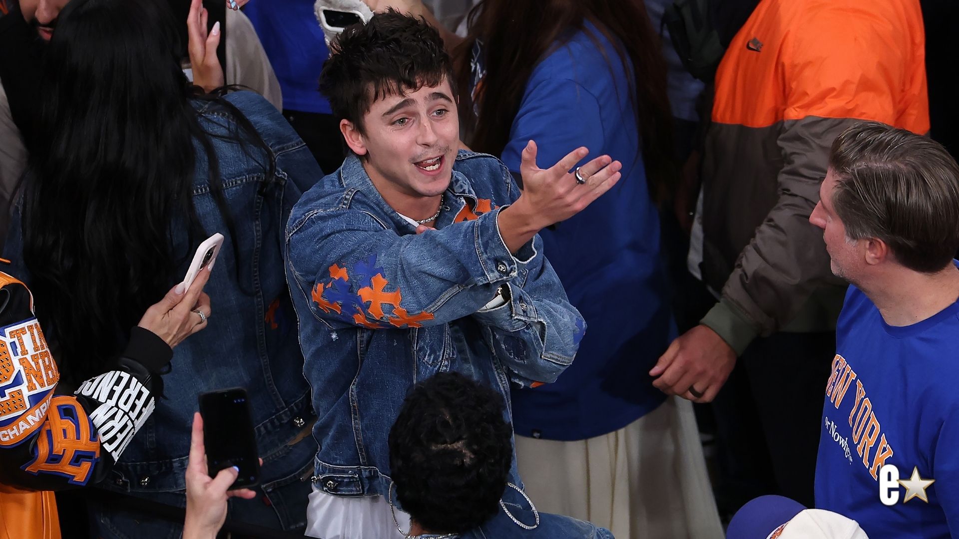 Ben Stiller & Timothée Chalamet Go Wild Celebrating Knicks Win