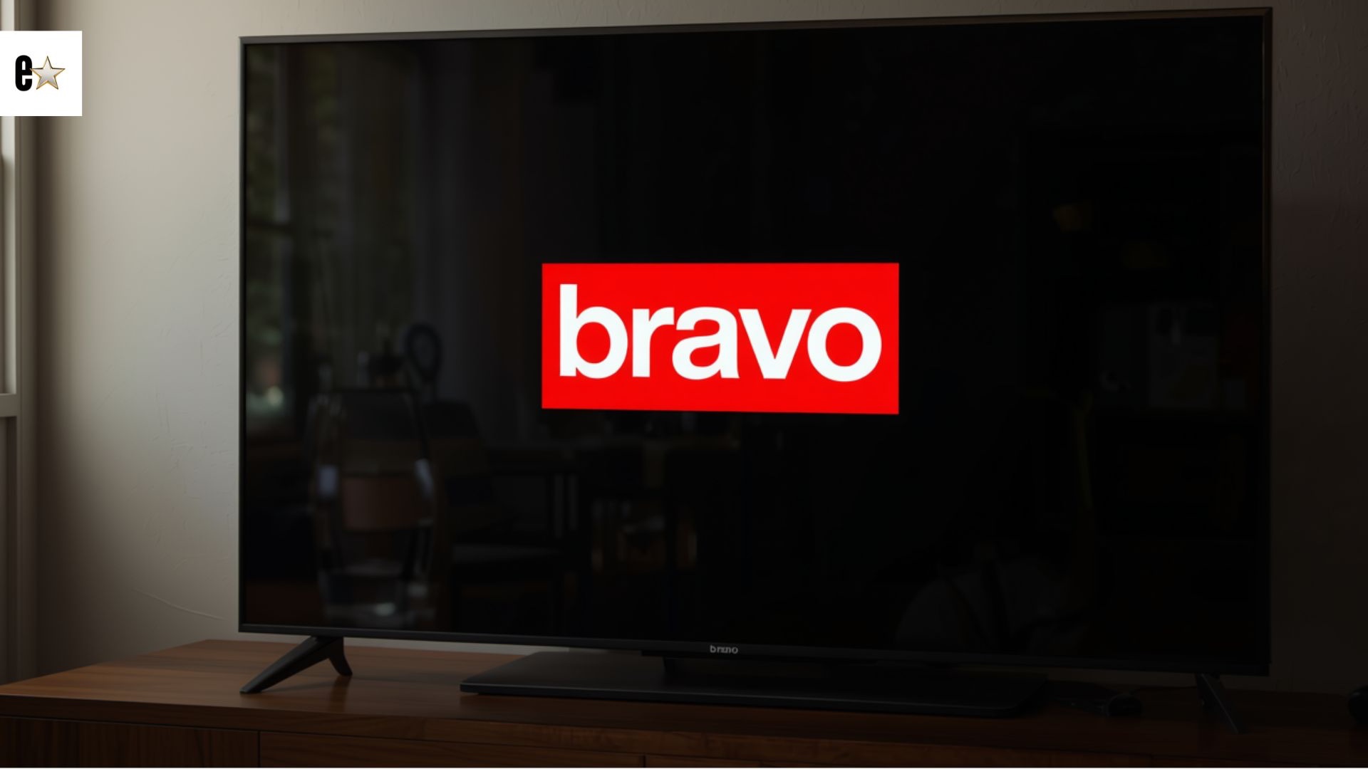 Bravo on a tv screen. Ladies of London