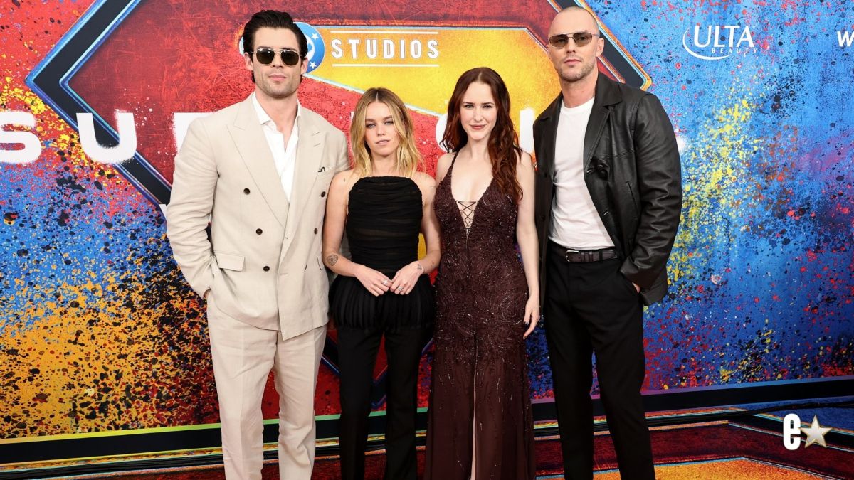 David Corenswet, Milly Alcock, Rachel Brosnahan and Nicholas Hoult
