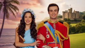 Photo of Rhiannon Fish and Mitchell Bourke in 'A Prince in Paradise: A Royal Wedding'