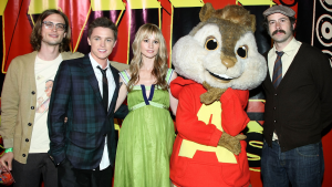 Alvin with live-action cast.