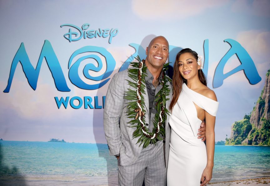 Dwayne Johnson and Nicole Scherzinger