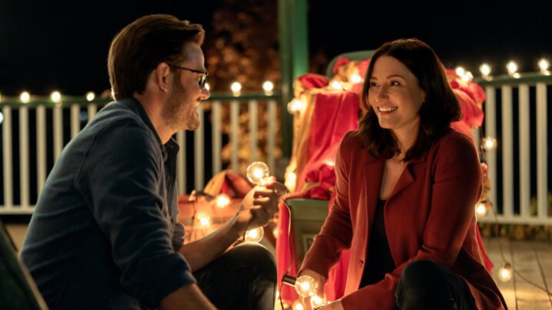 Elliot and Kat from Hallmark's "The Way Home"