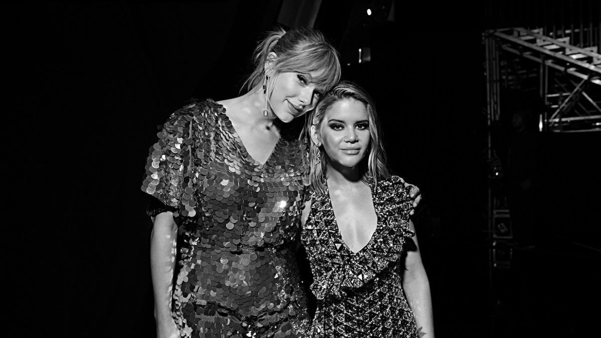 Taylor Swift posing with Maren Morris