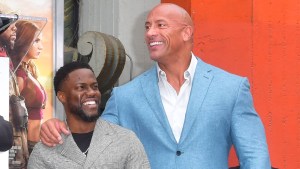 Kevin Hart and Dwayne Johnson.