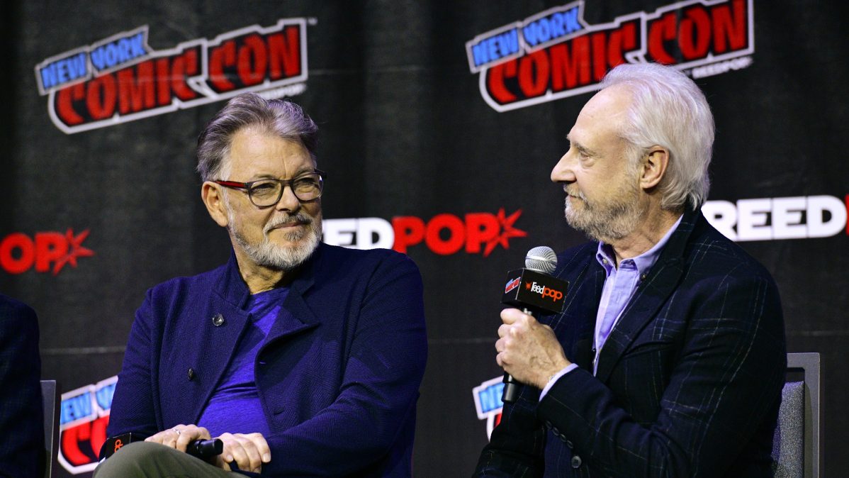 Jonathan Frakes shares a special Fourth of July message to fans and co-star Brent Spiner from "Star Trek: The Next Generation." The video was shared from the "Dropping Names" podcast they recently started together.