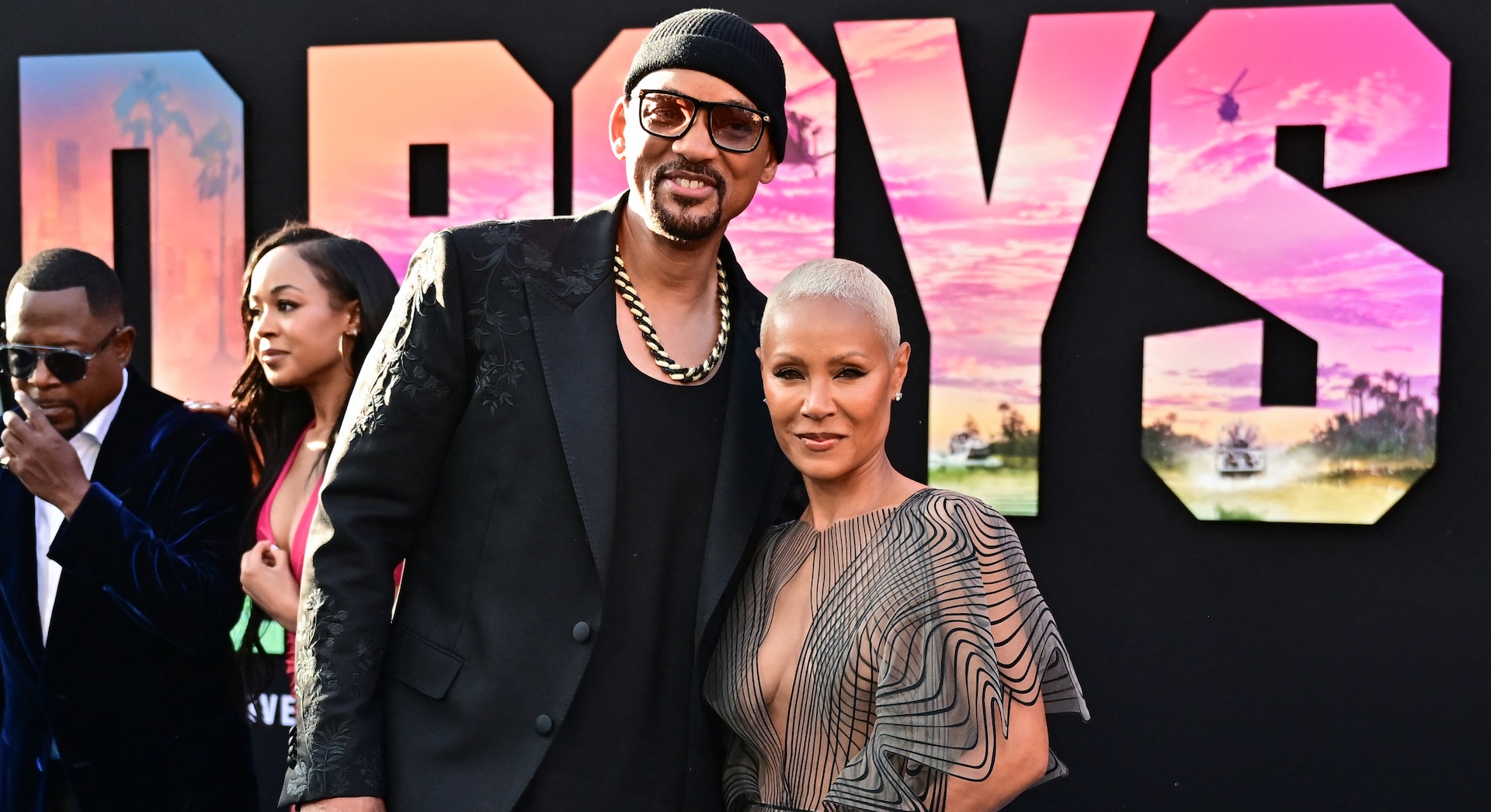 US actors Will Smith and Jada Pinkett Smith attend the Los Angeles premiere of "Bad Boys: Ride or Die" at the TCL Chinese Theatre in Hollywood, California on May 30, 2024. (Photo by Frederic J. Brown / AFP)