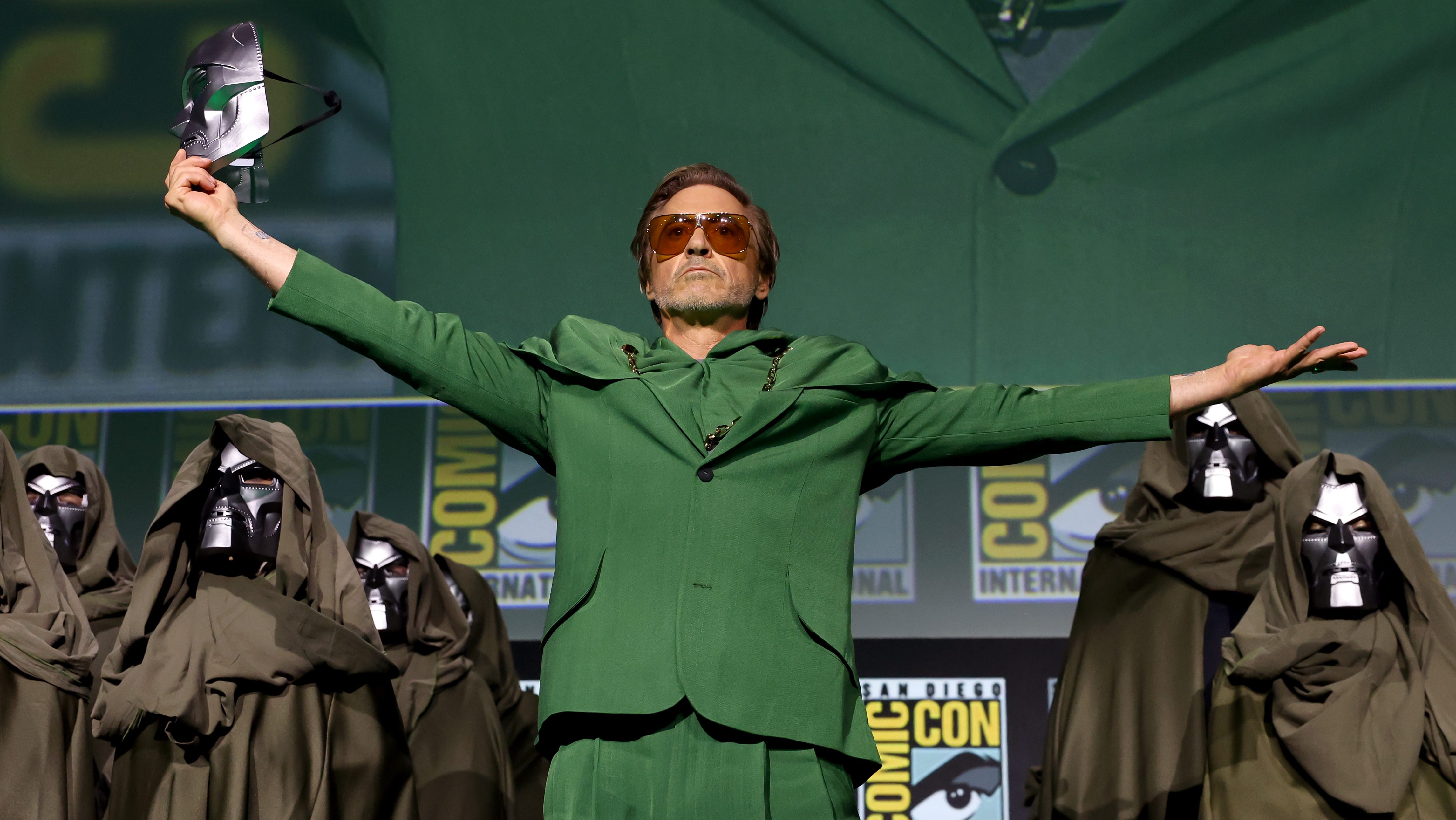 Robert Downey Jr. revealed as Doctor Doom at San Diego Comic Con 2024.