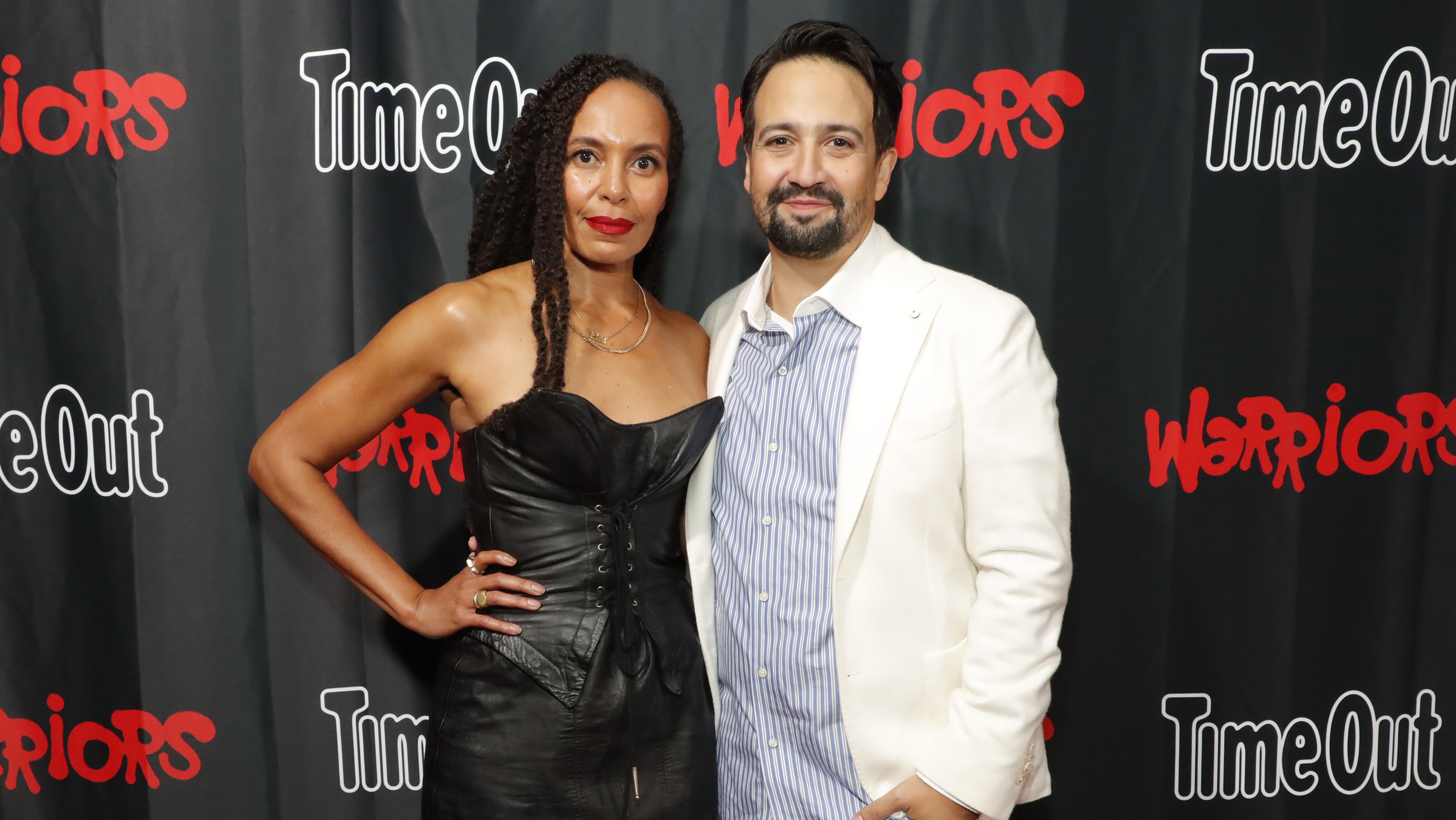 Eisa Davis and Lin-Manuel Miranda at Warriors album launch