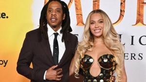 US rapper Jay-Z and US singer-songwriter Beyonce