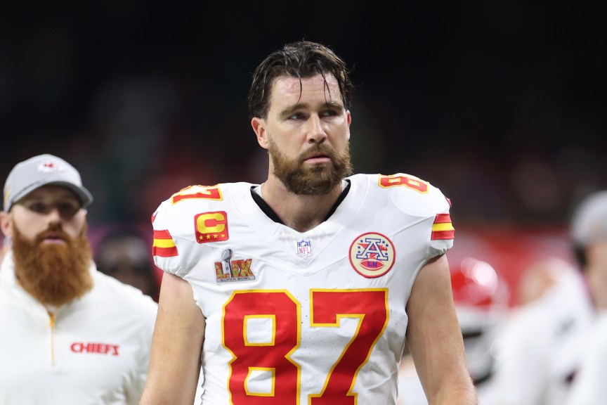 Travis Kelce at the Super Bowl