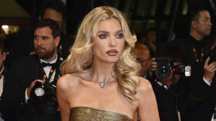 Victoria Secret Model Elsa Hosk Wows in Silky Maternity Fashion & No-Makeup Look