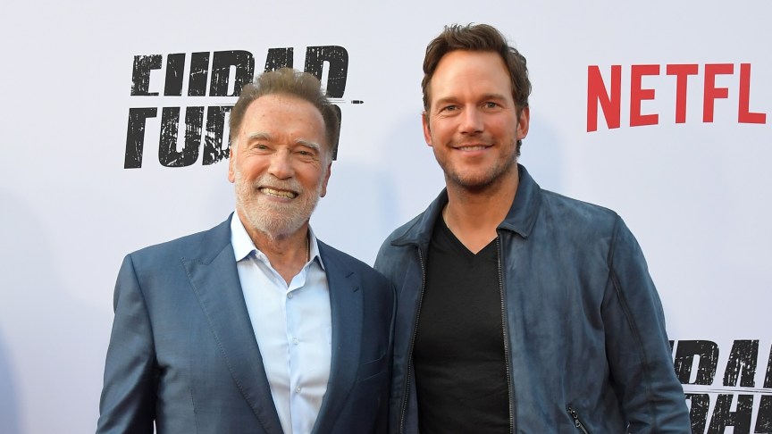 Arnold Schwarzenegger and Chris Pratt