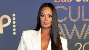 Lisa Barlow poses on the red carpet at the Las Culturistas Culture Awards in Los Angeles.