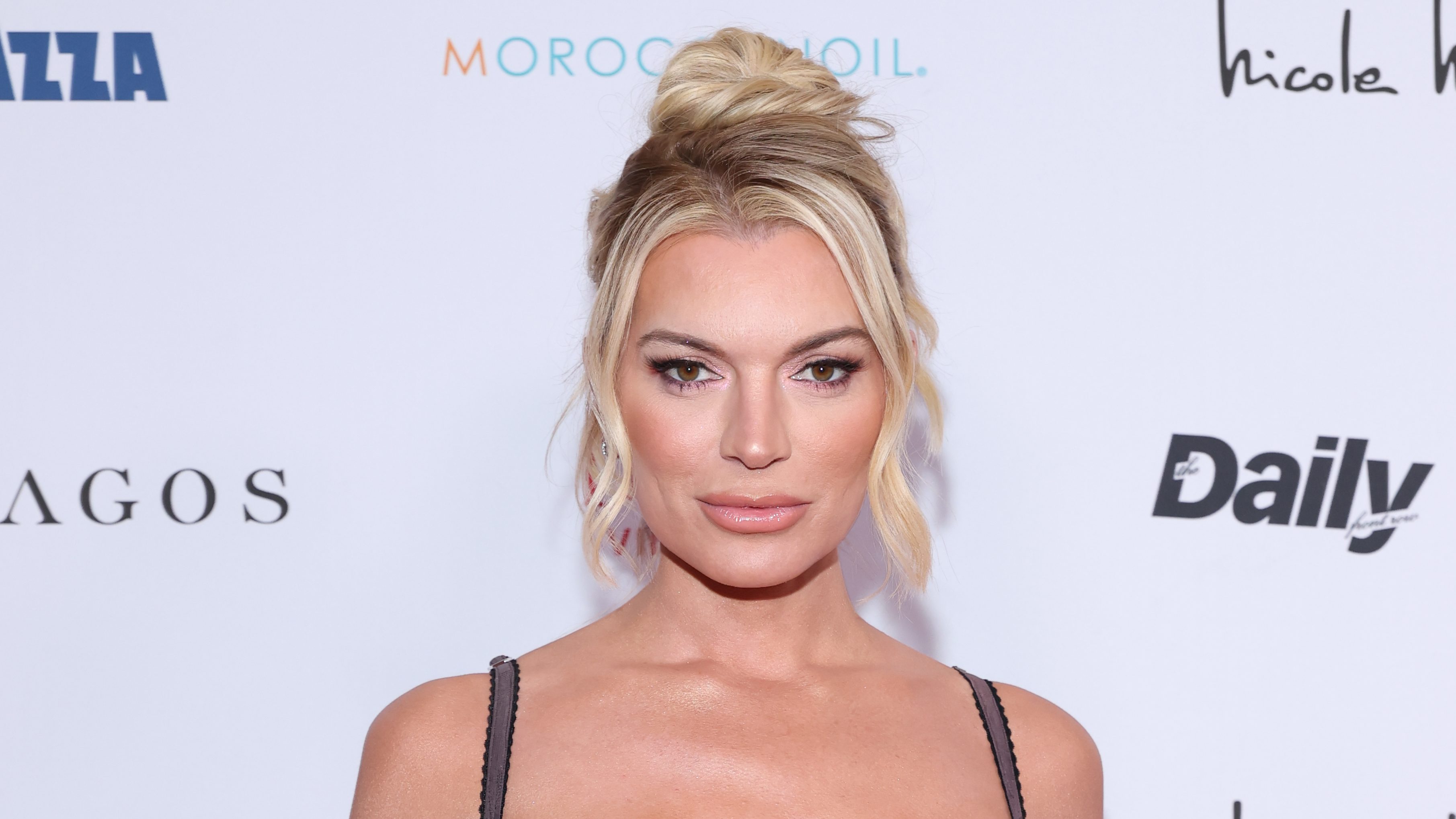 Lindsay Hubbard poses on the red carpet at The Daily Front Row's 10th Annual Fashion Los Angeles Awards in Beverly Hills.