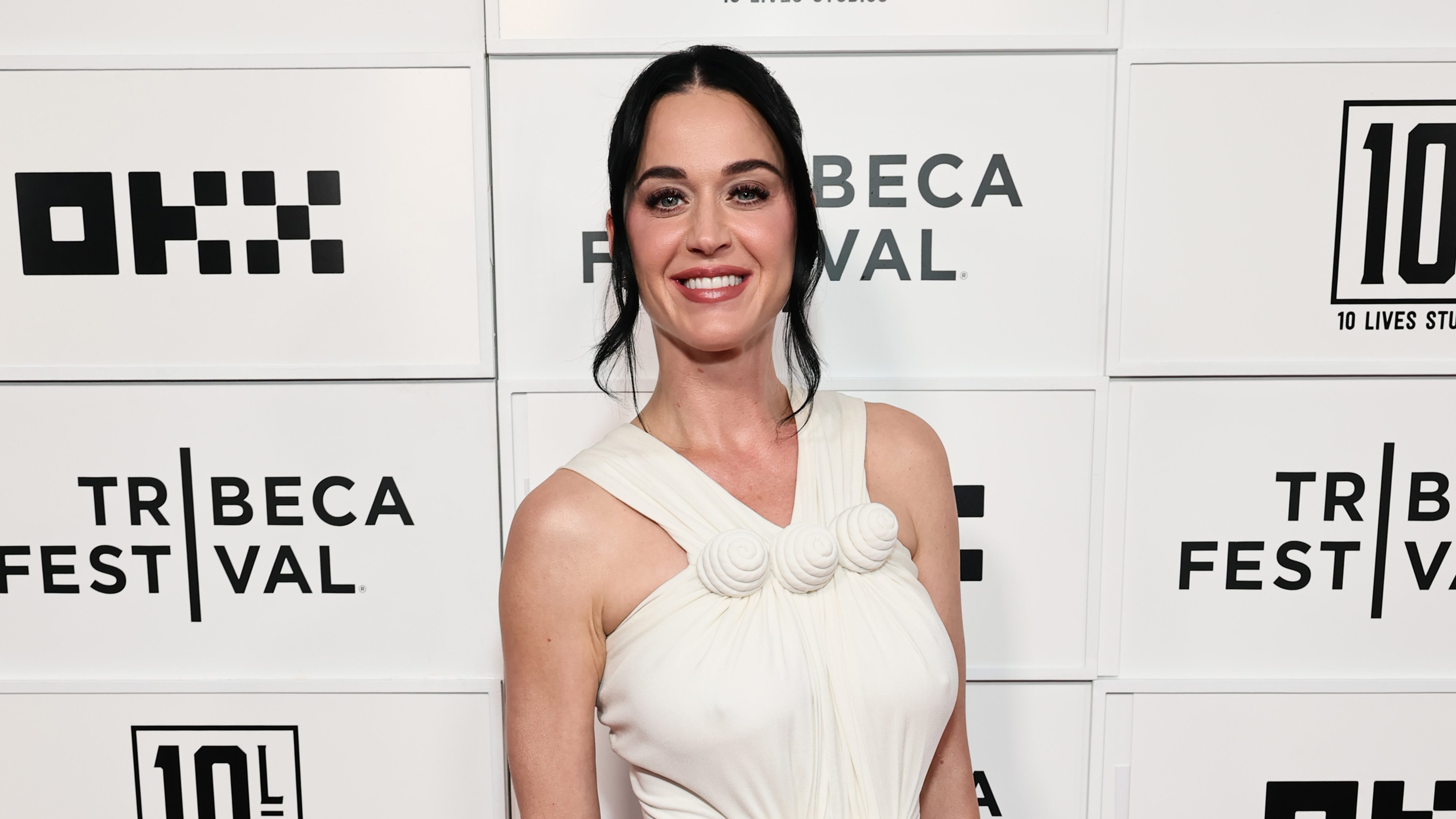 Katy Perry smiling on the red carpet