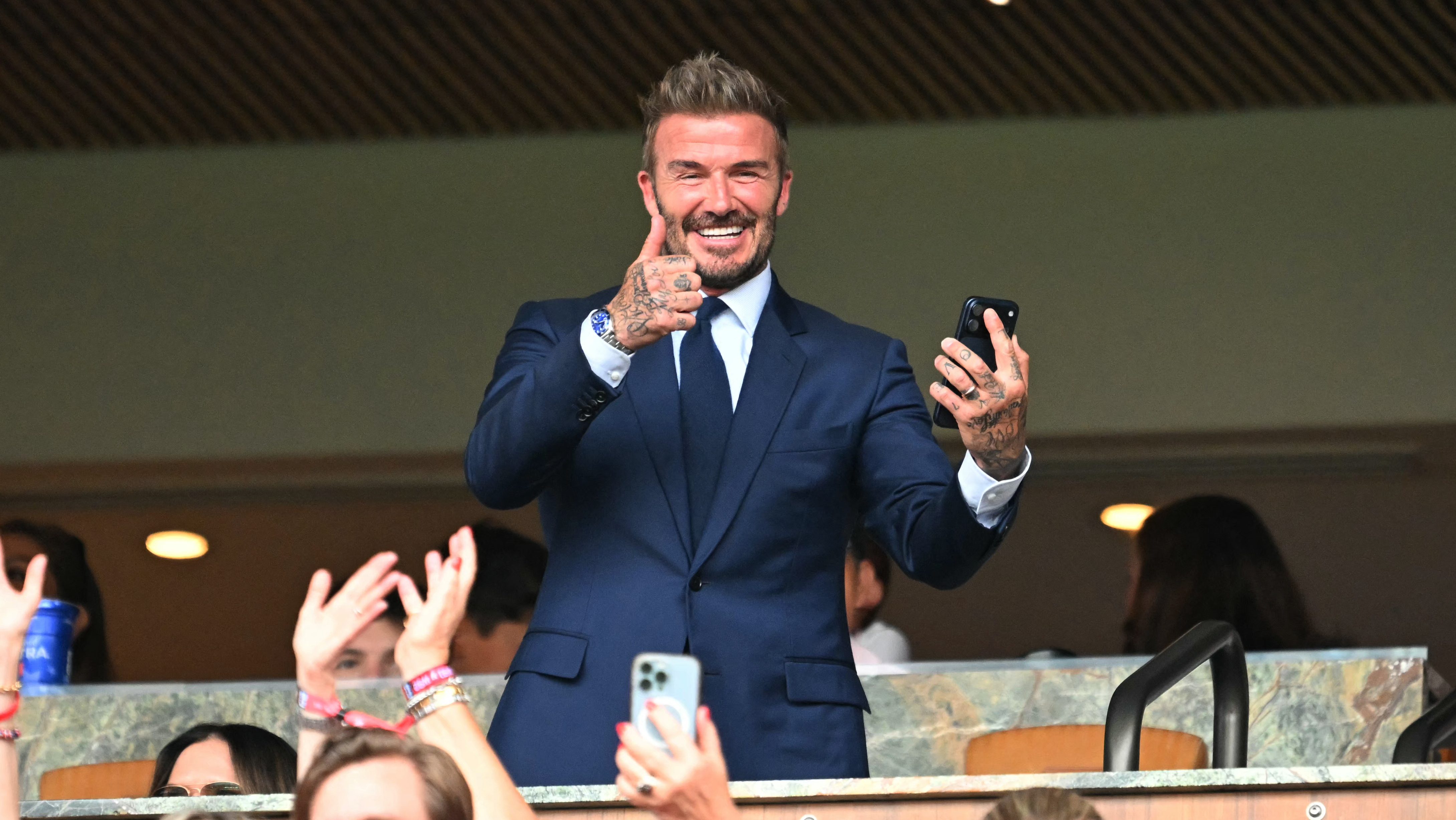 Sir David Beckham Rocks a Cowboy Hat Ahead of Dallas World Cup Semi-Final — ‘How Do I Look?'