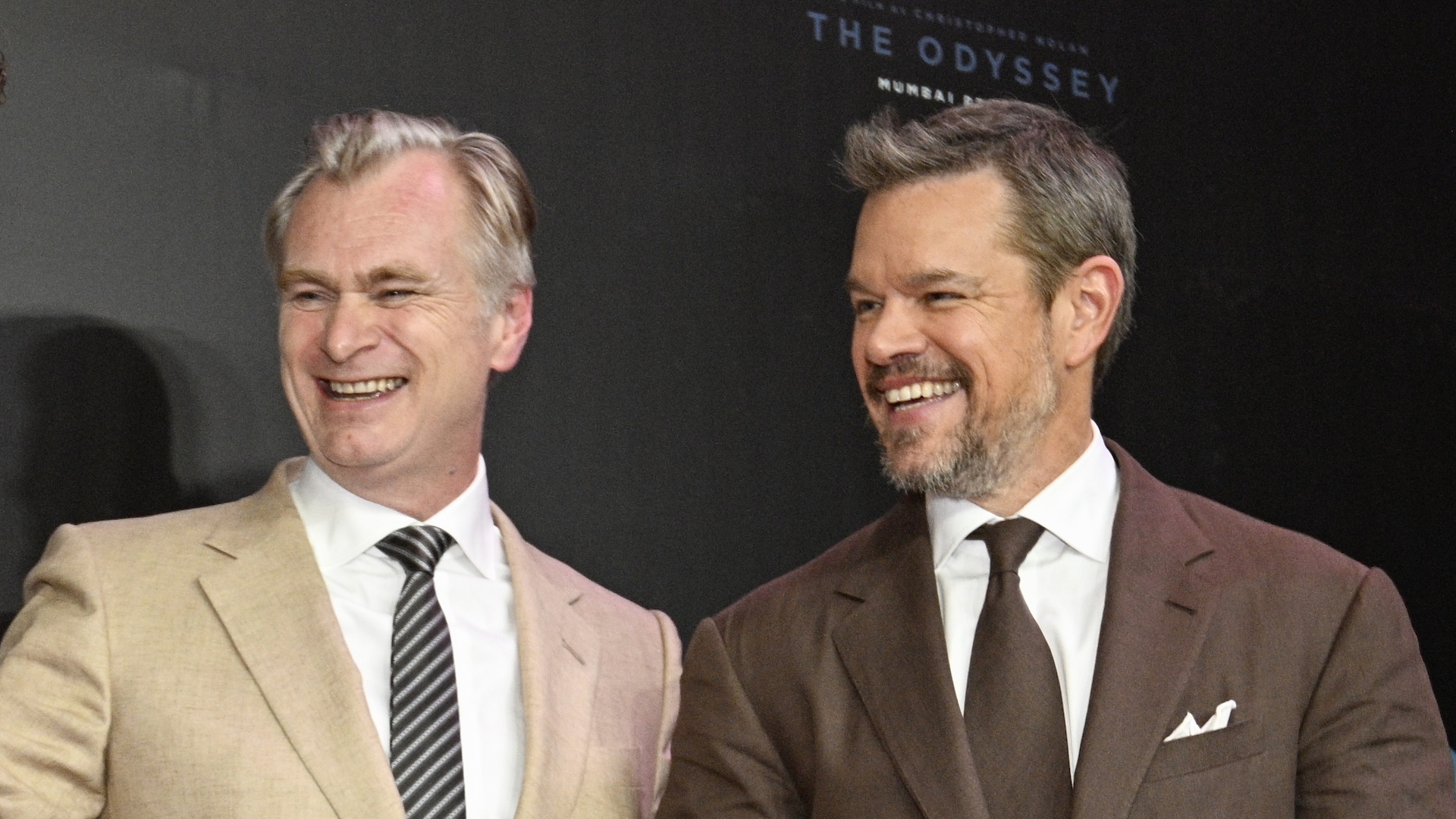 Christopher Nolan and Matt Damon