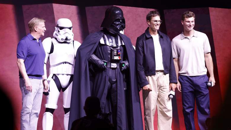 Roger Goodell, a Stormtrooper, Darth Vader, Tom Brady and Fernando Mendoza