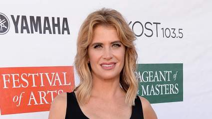 Hallmark Alum Kristy Swanson Donned a Plunging, Vintage-Inspired Gown for a Rare Red Carpet Outing