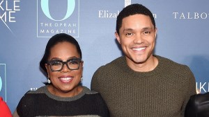 Oprah Winfrey and Trevor Noah