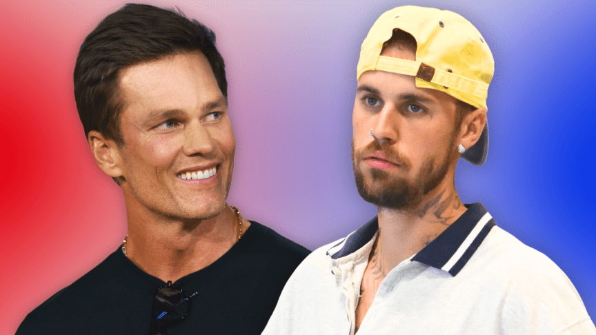 Tom Brady and Justin Bieber