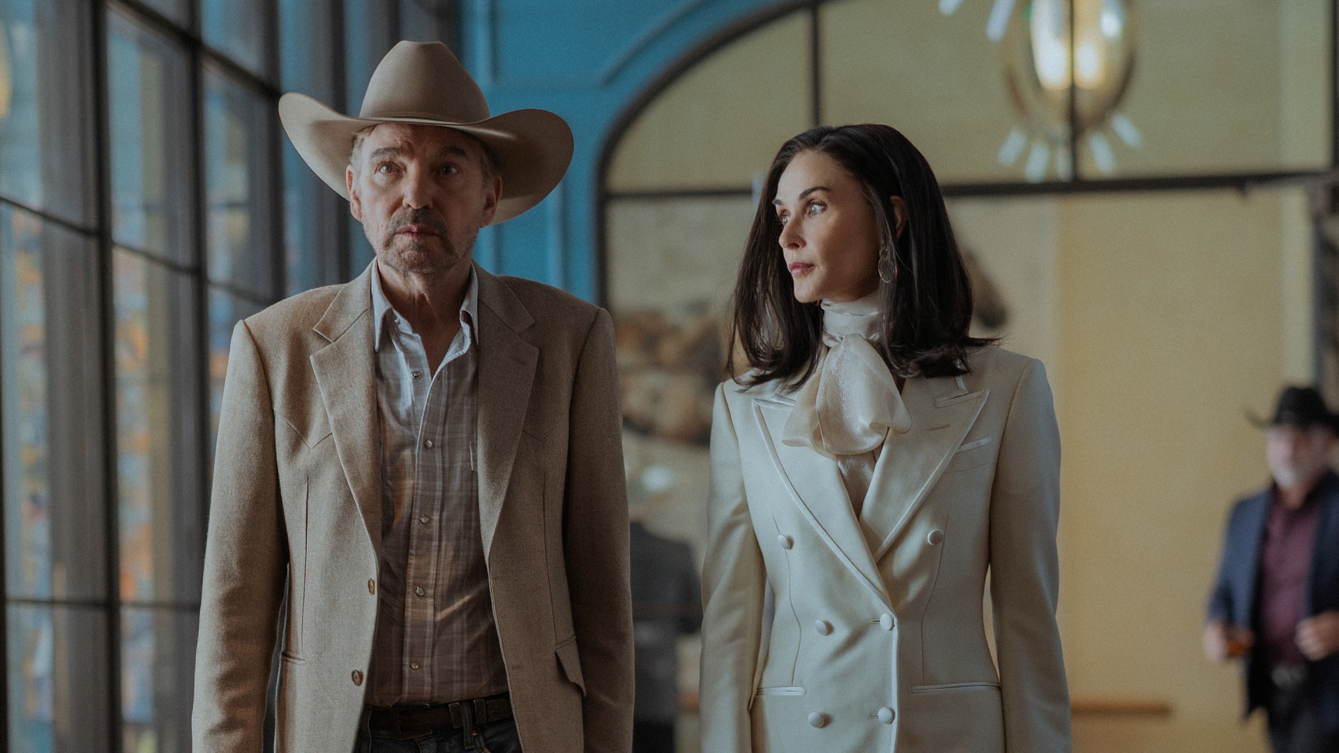 Billy Bob Thornton and Demi Moore in 'Landman'