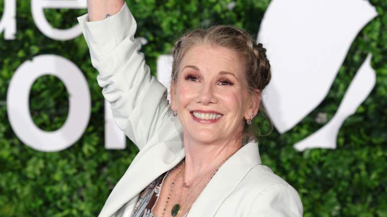 Melissa Gilbert smiling and waving at an event