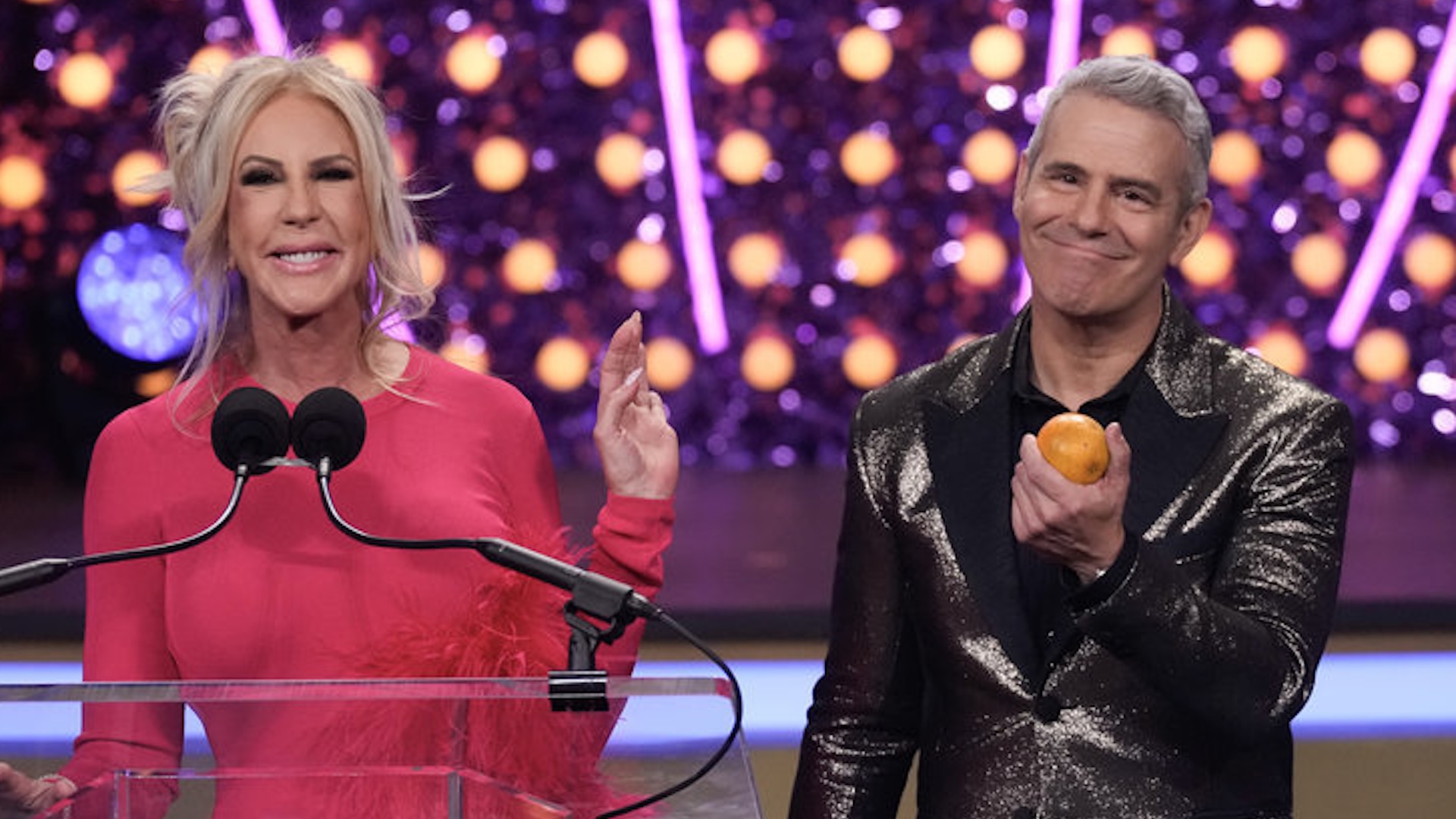 Vickin Gunvalson with Andy Cohen at Bravocon.