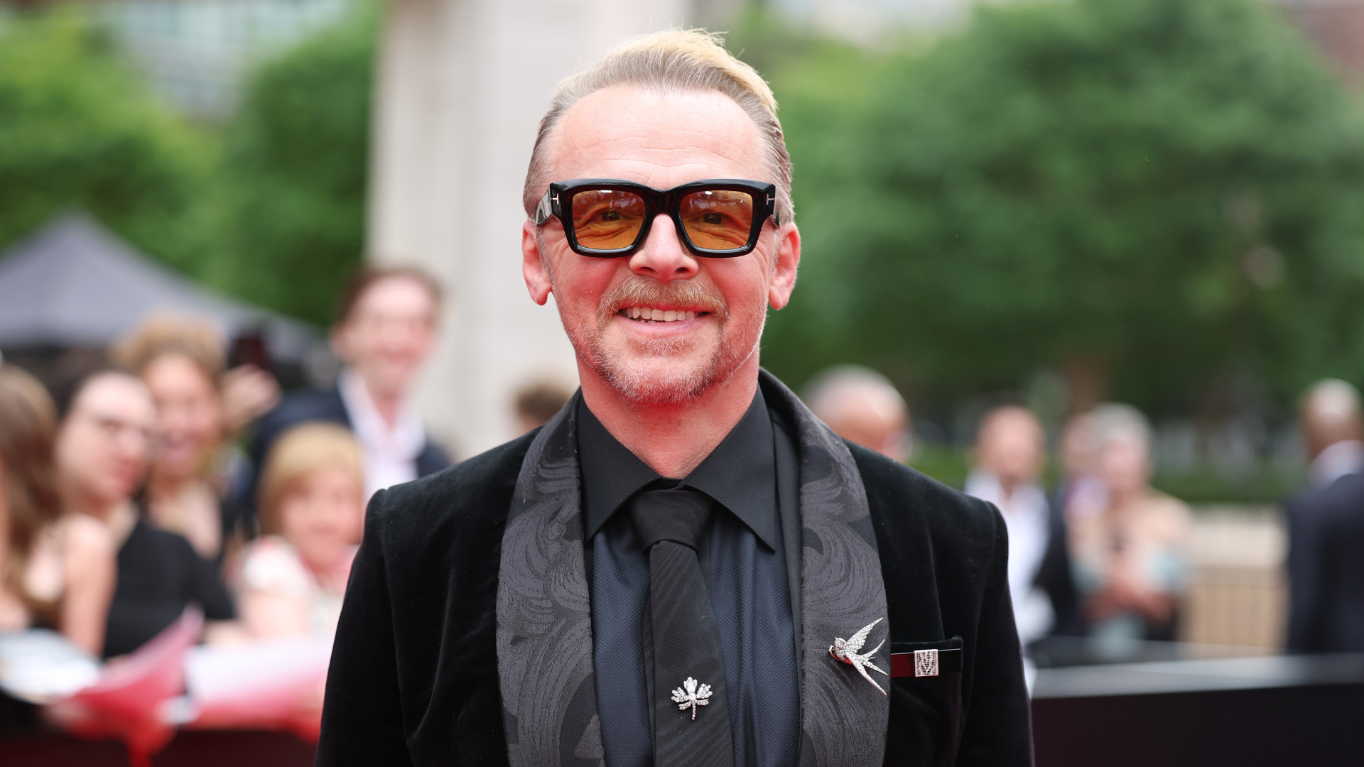 Simon Pegg at Mission Impossible event.